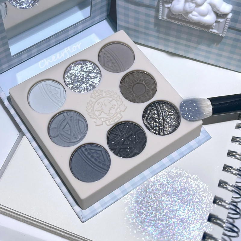 CHEERFLOR อายแชโดว์ Disc Teal อายแชโดว์ไฮไลท์แฟลชแองเจิลบรรเทา - รูปที่ 2