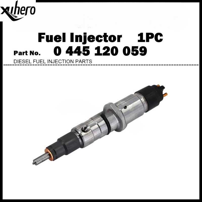 หัวฉีดน้ํามันเชื้อเพลิงดีเซล 0445120059 6754-11-3010 สําหรับ Komatsu PW180-7E0 PW200-7E0 PW220-7E0 P