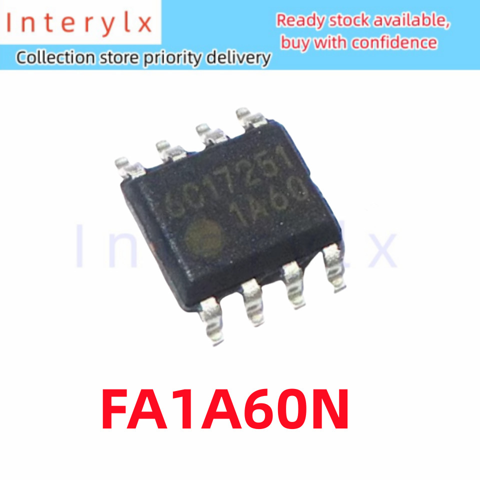 2 ชิ้น/ล็อตเดิมผ้าไหมหน้าจอการพิมพ์ 1A60 FA1A60N FA1A60N-C6-L3 SOP-8 Patch Power Management ชิป IC