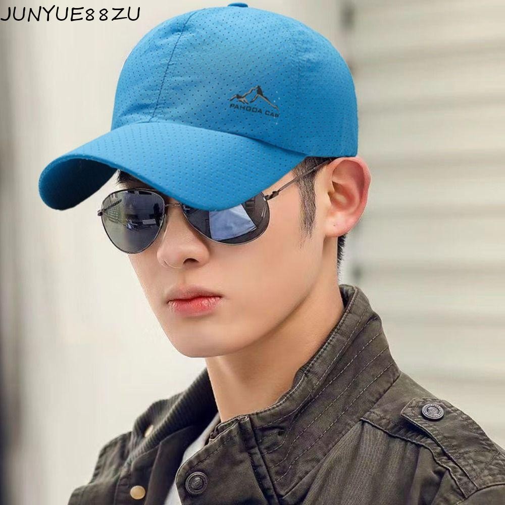 JUNYUE88ZU หมวกกันแดด ปรับได้แห้งเร็w, ป้องกัน UV กับช่องมองเห็นแบบข่าย สำหรับกีฬาและแคมป์ปิ้ง