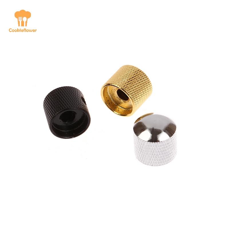 CKFR 1 PC โลหะไฟฟ้าเบสกีตาร์โทนปริมาณลูกบิด Potentiometer หมวกกีตาร์อะไหล่ Push Knob พร้อมรูกีตาร์อุปกรณ์เสริมใหม่