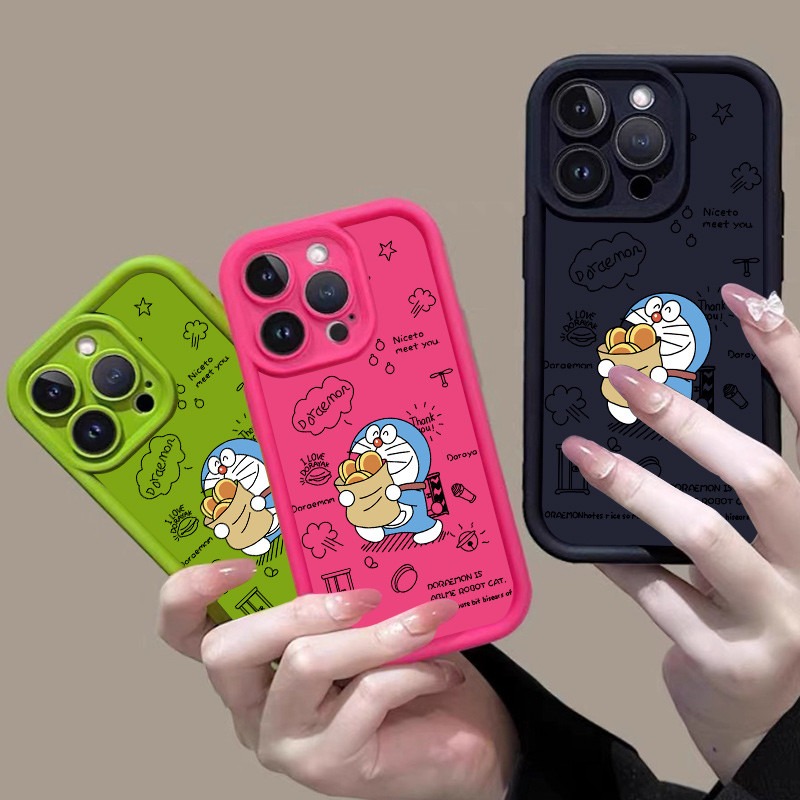เคส Huawei Y9 2019 P30 PRO y7 PRO 2019 Y9S Y5P Y6P Y6S Y7A Y6 prime Y6 PRO 2019 Y58Y Doraemon Luxury Macaron Candy Color soft Cover เคสโทรศัพท์