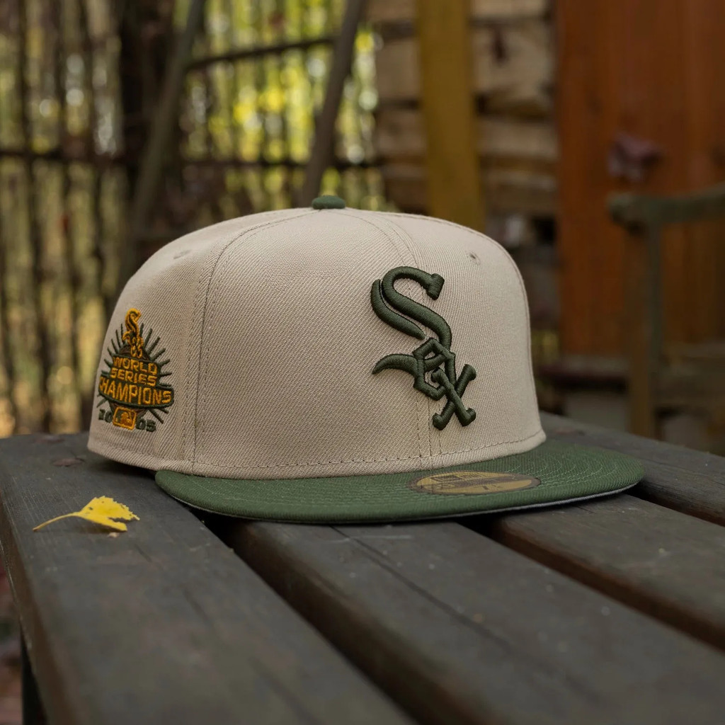 ใหม่ ERA 59FIFTY MLB CHICAGO WHITE SOX WORLD SERIES CHAMPIONS 2005 TWO TONE / GREY UV FITTED CAP