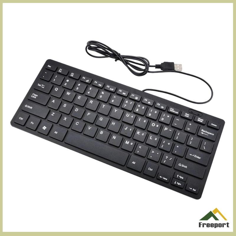 [จัดส่งในพื้นที่]คีย์บอร์ดขนาดเล็กแบบพกพาคีย์บอร์ด USB QWERTY สําหรับแล็ปท็อปโน้ตบุ๊คเดสก์ท็อป