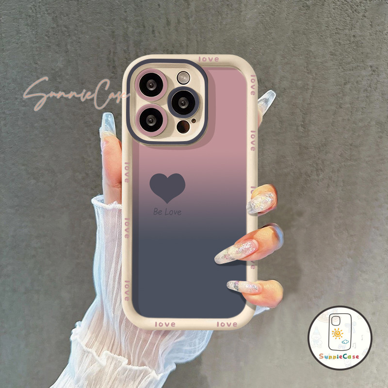 หัวใจสีดำ ซอฟต์เชลล์สุดเท่ สำหรับOppo A5s A12 A16 A57 A15 A78 A74 A3s A18 A58 A16K A17K A38 A17 A7 A54 A55 A31 Reno 8T 6 - รูปที่ 2