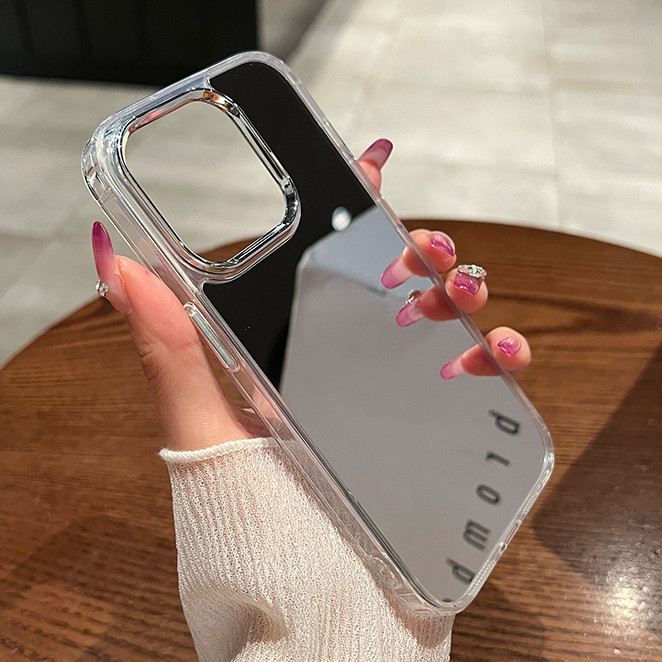 กรณีกระจกแต่งหน้าสำหรับ iPhone 11 13 16 14 15 Pro Max X Xs 12 Pro 15ProMax 13promax 11promax กรณี Soft TPU Silicone อ่อน