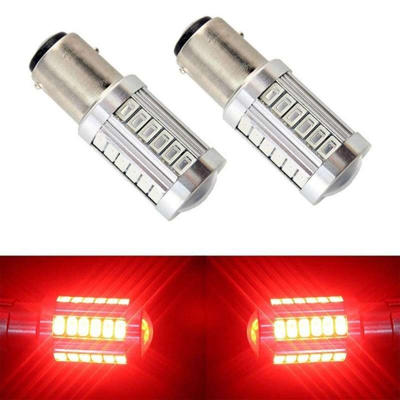[2pcs]Alithai LED 1157 5730 5630 33SMD รถหลอดไฟแบบหางไฟเบรคอัตโนมัติโคมไฟแบบสะท้อนไฟวิ่งกลางวัน 1157