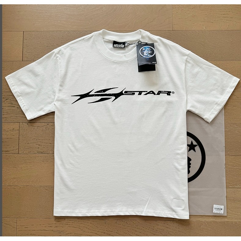 เสื้อยืดแขนสั้นทรงหลวม Hellstar High Street Cotton ใหม่ - รูปที่ 2