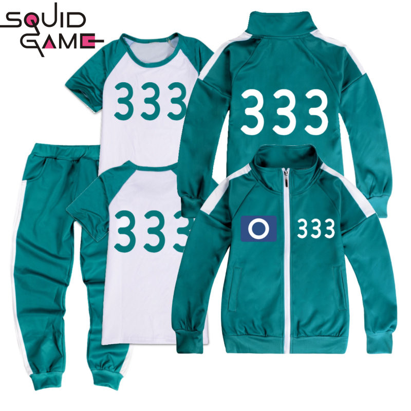 【110-170】game costume for kids 456 Jacket+Pants+Tshirt 3pcs  001 246 333 230 set