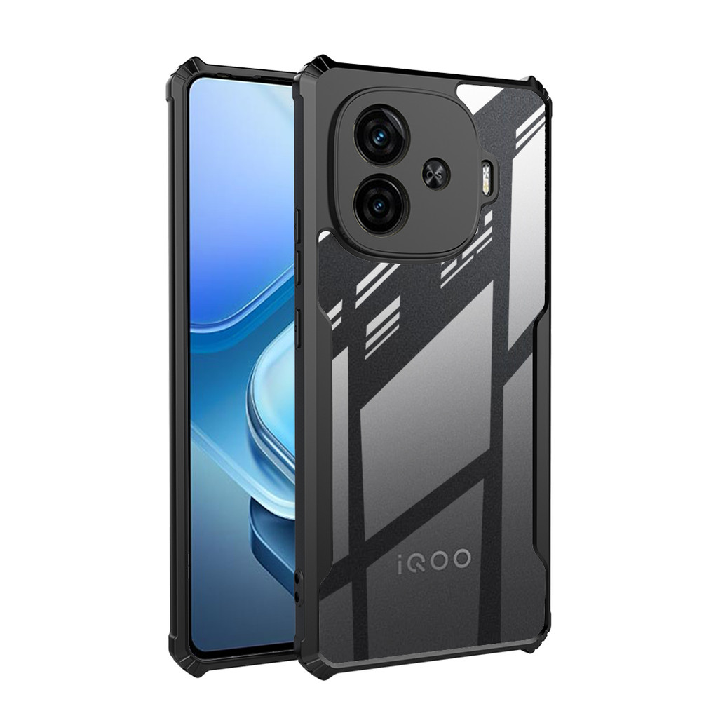 สําหรับvivo iQOO Z9 Turbo Lite Z9X Z9S Pro Z8X Z7X Z7 Pro Z7S Z6 Pro Z5 Z3 Shockตกป้องกันกรณีโปร่งใส