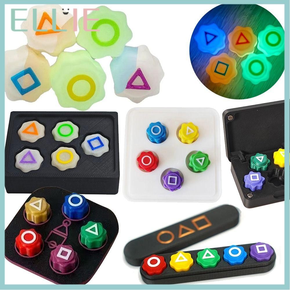 เอลลี่ 5ชิ้น/เซ็ต กงกี เกมเกาหลี,หินที่น่าสนใจแบบโต้ตอบจับของเล่น,ส่องสว่างมือตาประสานงานการฝึกอบรมของเล่นแบบดั้งเดิมเล่นเกมชุดหินส