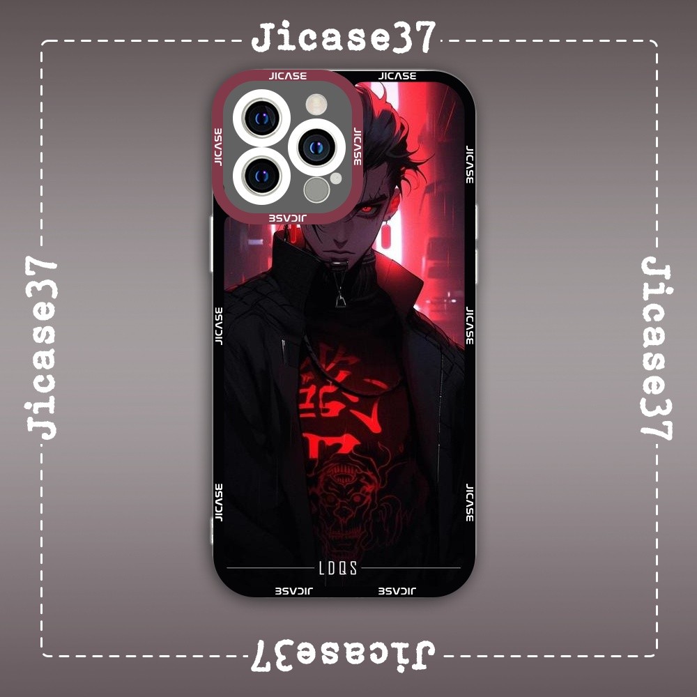 Samsung Xiaomi Oppo Anime Jujutsu Kaisen Square Edge เคส iPhone War Spell