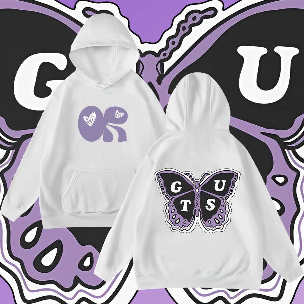 💗พร้อมส่ง💘 ใหม่ 2025 Olivia Rodrigo hoodie Guts World Tour เสื้อฮู้ด ผ้าฝ้ายแท้100% 020