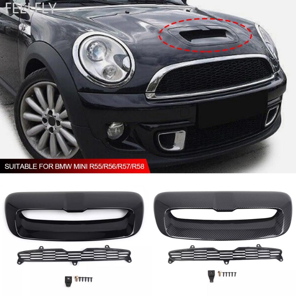 FEELFLY 2 ชิ้น/เซ็ตรถเครื่องยนต์ Air Outlet ฝาครอบด้านหน้าเครื่องยนต์ Hood Vent Trim Perfect Match ส