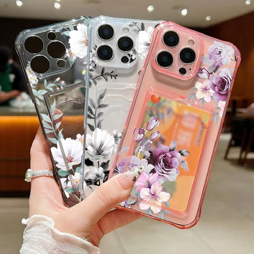 ช่องใส่การ์ดกระเป๋าTPUสําหรับOPPO A96 A76 A9 A5 2020 A95 A54 A74 4G A12 A12e A5S A3S A7 A79 5Gกันกระ