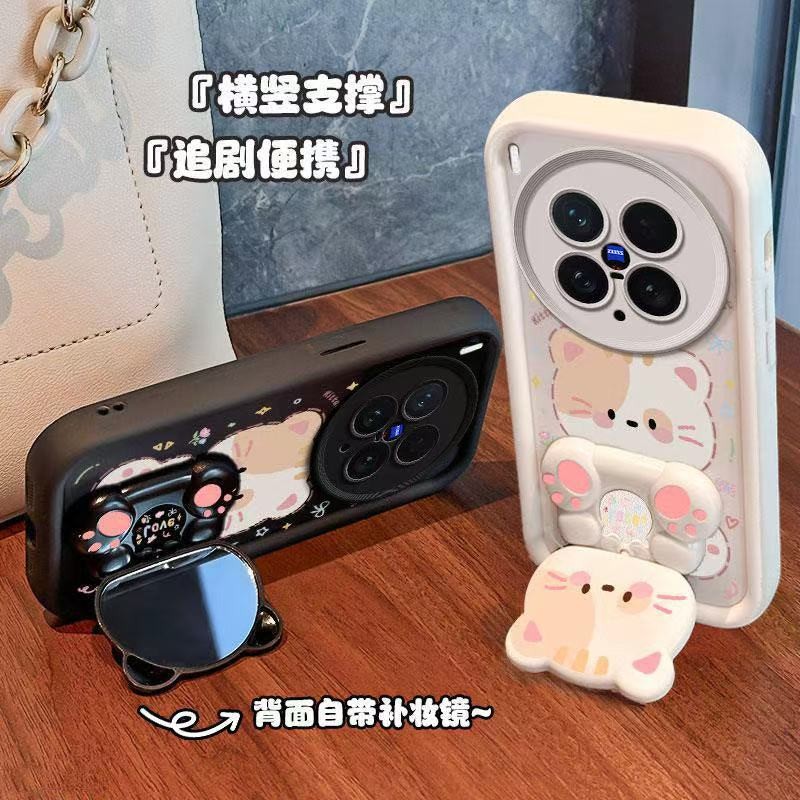 สําหรับ Vivo X200 FE X100 Ultra X90 X80 X70 X200 Pro mini5G เคสโทรศัพท์กระจกถุงลมนิรภัยกรณีป้องกันกรณี