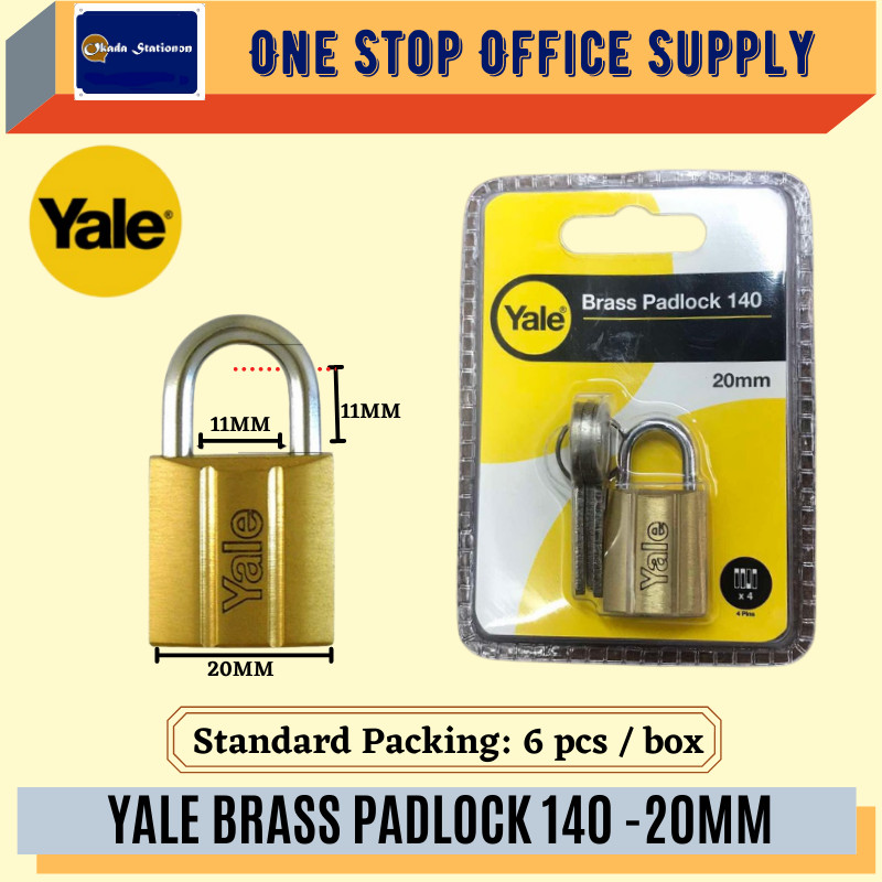 YALE BRASS PADLOCK / PADLOCK 140 - 20MM