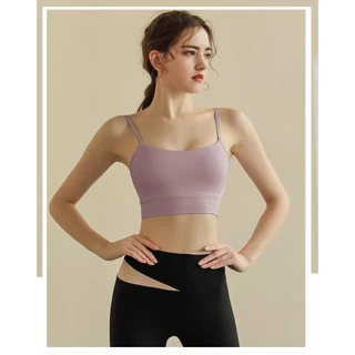 SHQX LuxeFit Sports Bra Tank - Stylish & Supportive - Shock Absorbing Gym Top - Design ถ้วยรวม เพื่อเสริมรูปร่าง บราโยคะสำหรับฟิตเนส