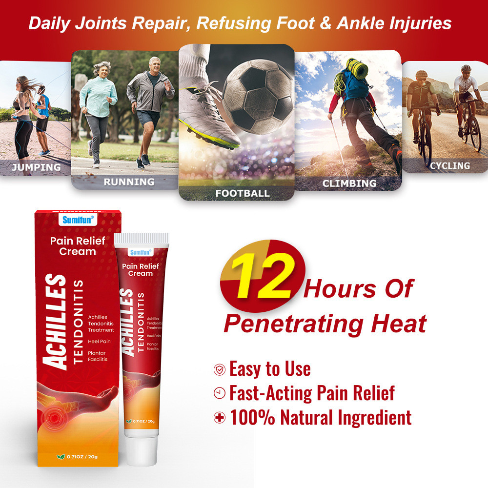 Sumifun Heel Tendon Massage Cream Foot Heel Care K10233/6.77 Grapefruit