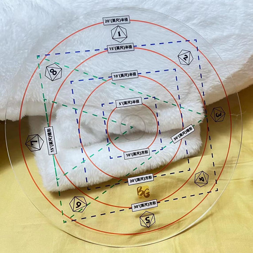 อุปกรณ์เสริมเกมกระดาน TRPG DND 5E Magic Rangefinder ระยะการวัด