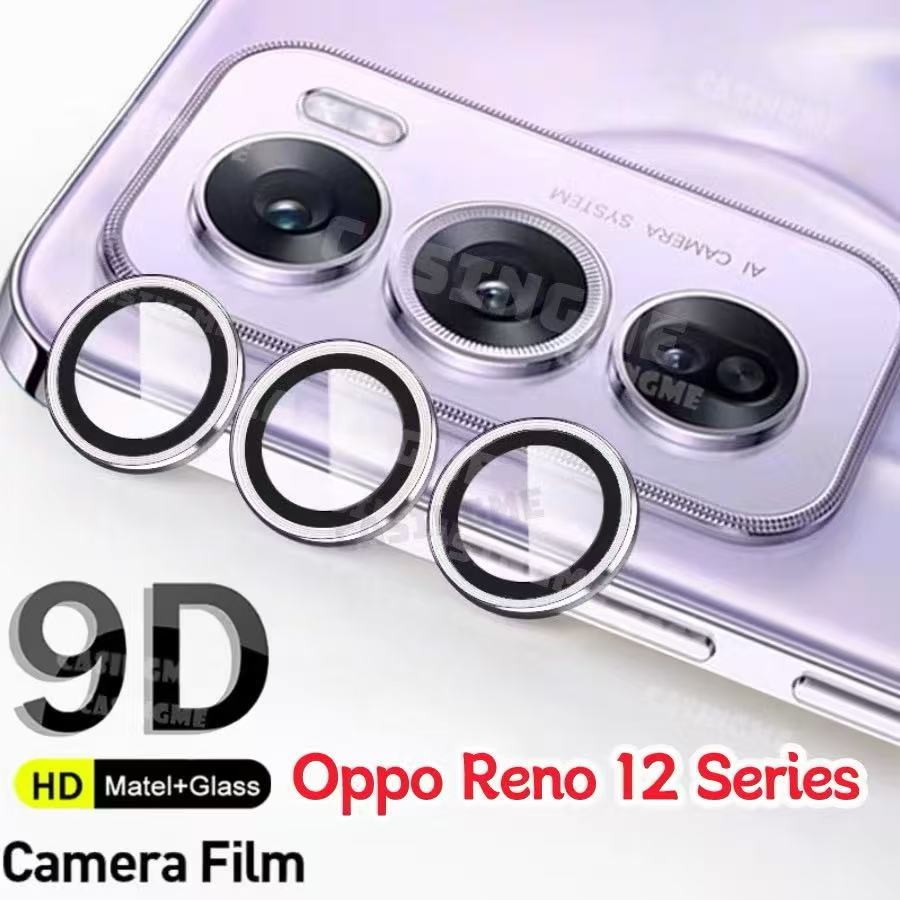 เต็มครอบคลุมเลนส์กล้องกระจกนิรภัย Oppo Reno 12 Pro Reno12F สำหรับ ออปโป้ Reno12 Reno12Pro 2025