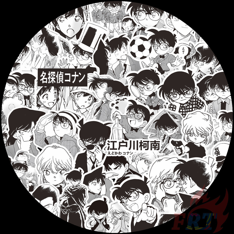80ชิ้น/เซ็ต ❉ Detective Conan Series 02 สติ๊กเกอร์ขาวดําคลาสสิก ❉ สติ๊กเกอร์ DIY Fashion Doodle Decals ราคา ถูกที่สุด ดีลบีเคเค แกลเลอรีภาพที่ 2