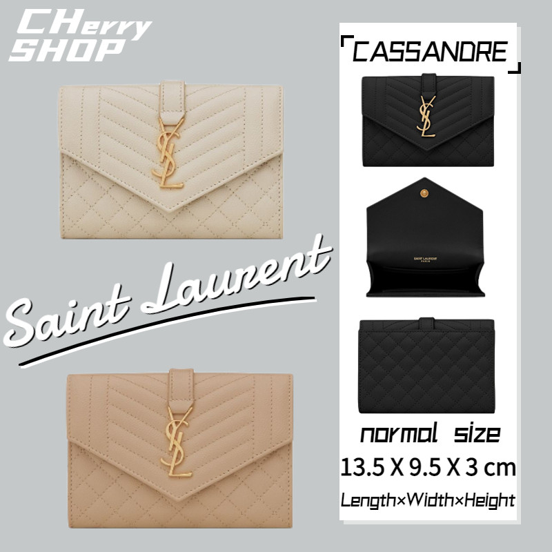 🍒🍒ซองเล็ก Saint Laurent ของแท้ 100% ซองกระเป๋าสตางค์ YSL🍒🍒