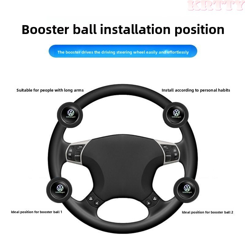 360° รถ Universal พวงมาลัย Booster Ball พวงมาลัย Spinner Knob รถแบริ่งโลหะ Handle Power Ball อุปกรณ์เสริมเสริมอัตโนมัติ ราคา ถูกที่สุด ดีลบีเคเค แกลเลอรีภาพที่ 4