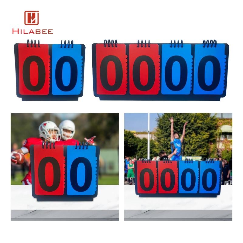 HILABEE ตาราง Score Flippers กีฬา Scoreboard Scorekeeper Score Counter Flip Score Board สําหรับเบสบอ