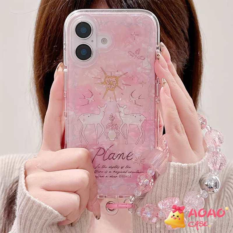 เคสไอโฟน13 สำหรับ iPhone 15 11 16 13 12 14 Pro Max 16 7 8 15 14 Plus XR X XS Max SE 2022 รูปแบบเชลล์หวานโรแมนติกอาวุโส
