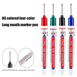 🏠 ปากกามาร์คเกอร์ พร้อมส่ง ปากกามาร์คเกอร์หัวยาว งานไม้ marking pen