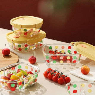 Lunch Box / กล่องข้าว กล่องใส่อาหาร เนื้อแก้ว / ปิดสนิท น้ำไม่หก กันลมกันแมลง