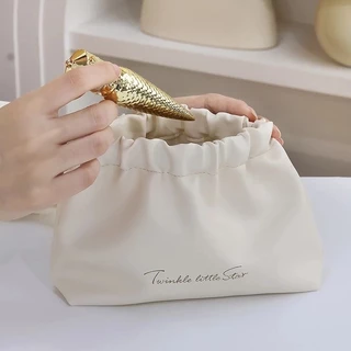 กระเป๋าเครื่องสําอาง ลิปสติก หนัง PU แบบพกพา ขนาดเล็ก เก็บอุปกรณ์ สำหรับเดินทาง
