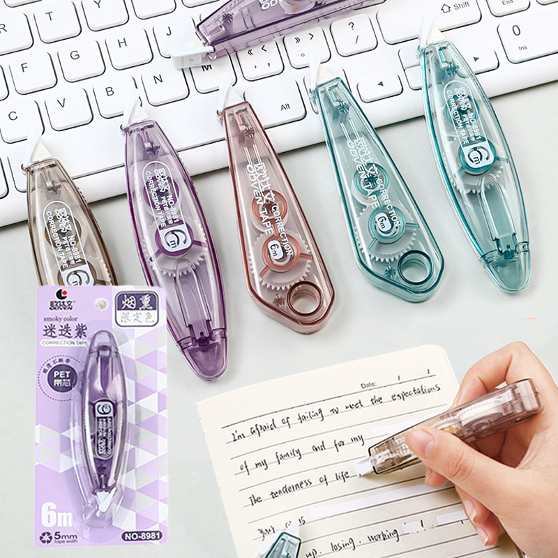 Simple Student Correction Tape 6M Transparent Correction Tape อุปกรณ์การเรียนเครื่องเขียน WJ722