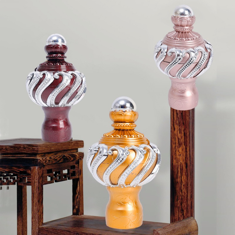 แนะนำ ผ้าม่าน 1/2/4ชิ้นยุโรปโรมันเสาก้านหัว/ราวม่านปลั๊กหมวก/ผ้าม่านพลาสติกก้าน จบ ปก/ตกแต่งบ้าน ราคาพิเศษ มีเก็บเงินปลายทาง