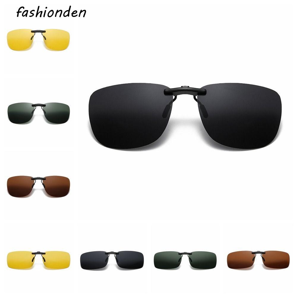 Fashionden Day Night Vision Goggle Clip, Anti-glare เลนส์โพลาไรซ์สายตาสั้นแว่นตาคลิป, Vision Care UV400 น้ําหนักเบา UV Protection Clip-on แว่นตากันแดดท่องเที่ยว