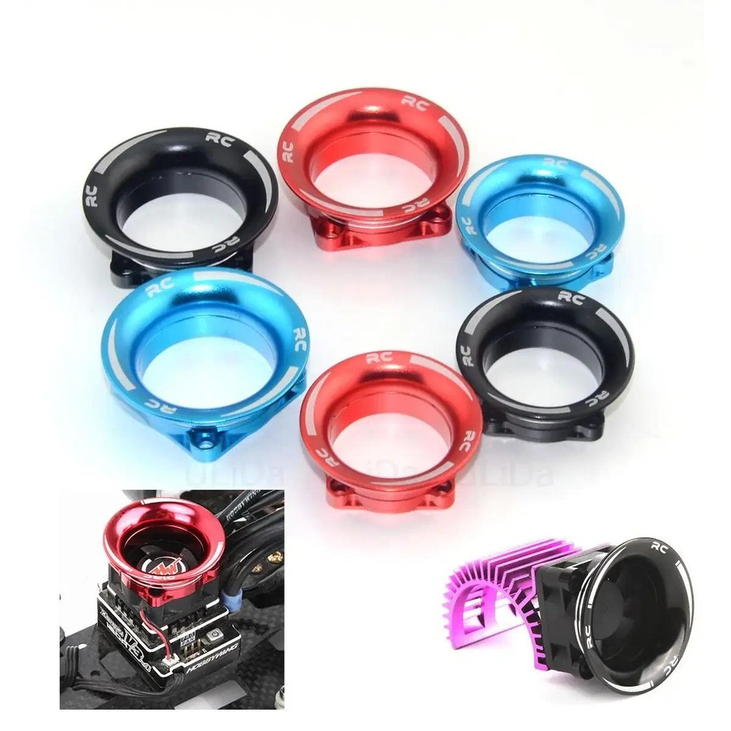 Rc Drift รถพัดลมโลหะสําหรับ Sakura D3 D4 XIS XI HSP YD ESC / 380 540 3650 มอเตอร์ Air Inlet ความร้อนกระจายช่อง