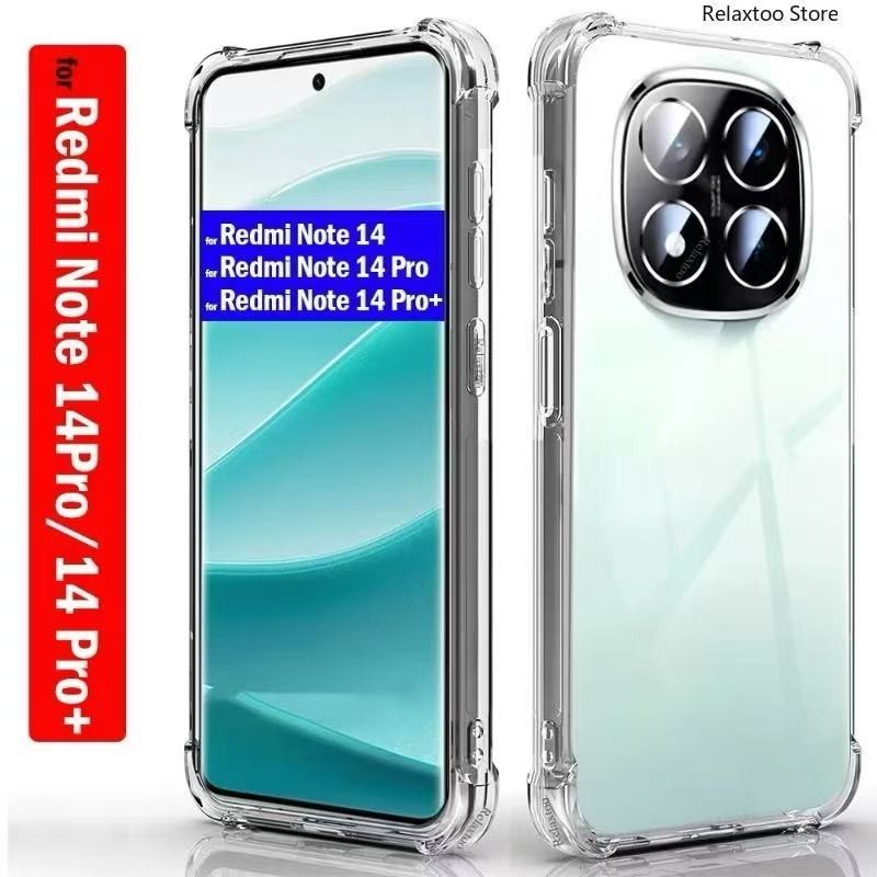เคสใส ใช้สำหรับ Xiaomi Redmi Note 14 Pro Plus เคสกันกระแท For เสี่ยวมี่ เรดมี่ Note14 Note14pro Note14proplus TPU CASE