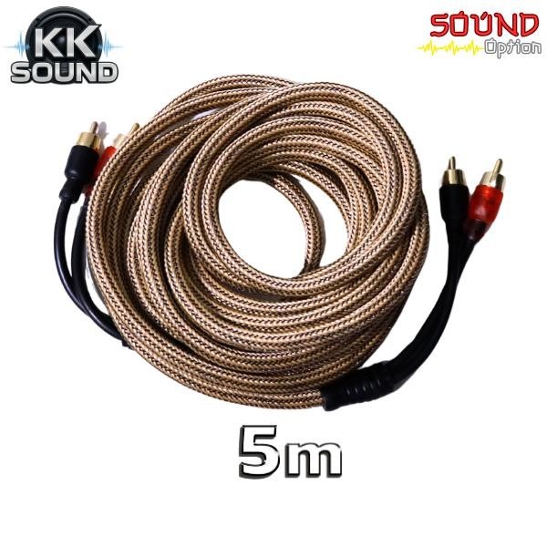 สายrcaทองแดงแท้ Sound Option เสียบแน่น สายถัก ป้องกันเสียงรบกวน - รูปที่ 6