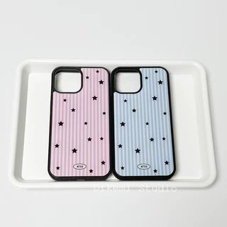 Huiwanju Girly วุ้นเส้นรูปแบบ star ขอบดําเคสนุ่มสําหรับ iphone16promax เคสโทรศัพท์มือถือ ip15pro/14/13/12 pro/11