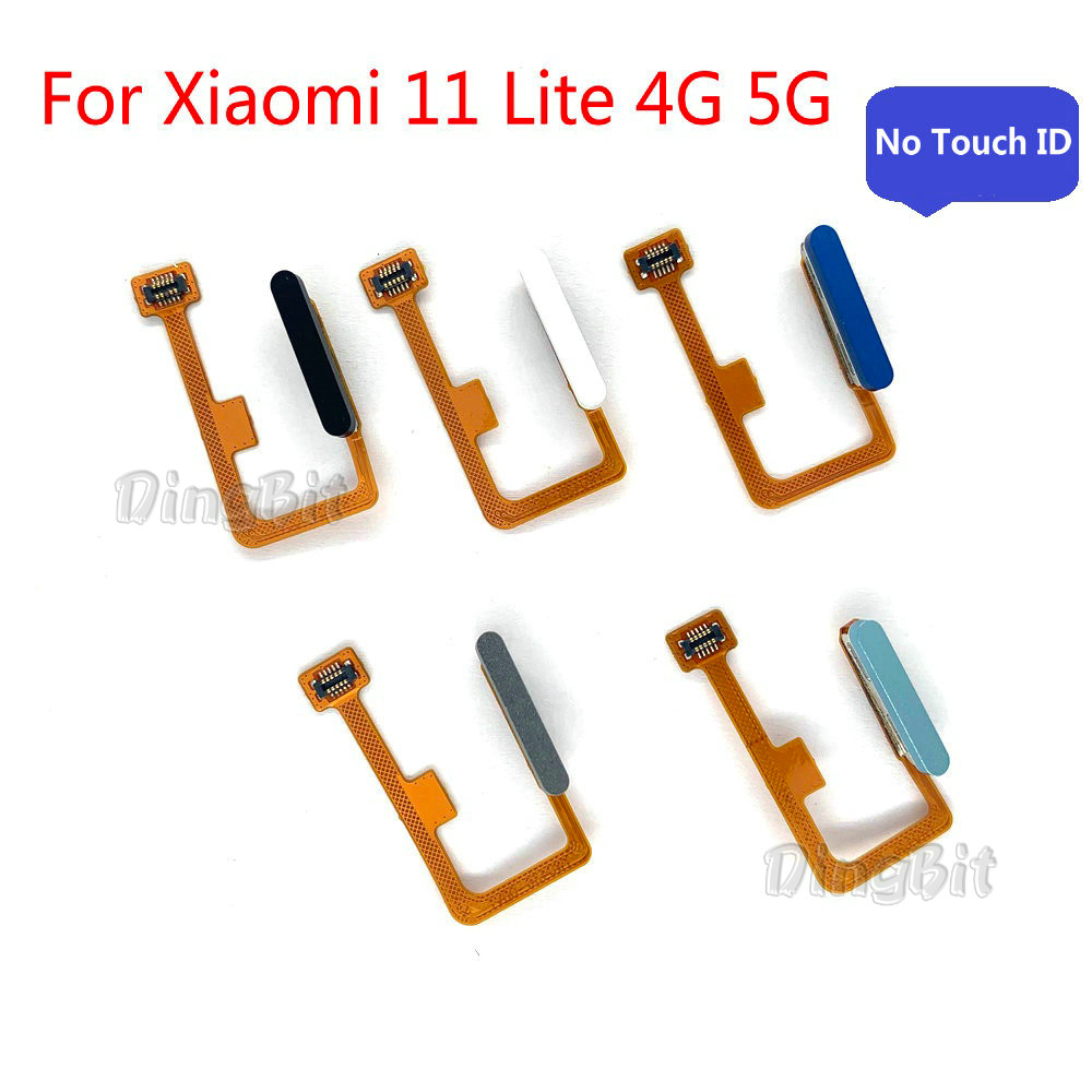 ปุ่มเปิดปิด Home Flex สําหรับ Xiaomi Mi 11 Lite กลับปุ่ม Home พร้อมสาย Flex ไม่มี Touch ID ลายนิ้วมื