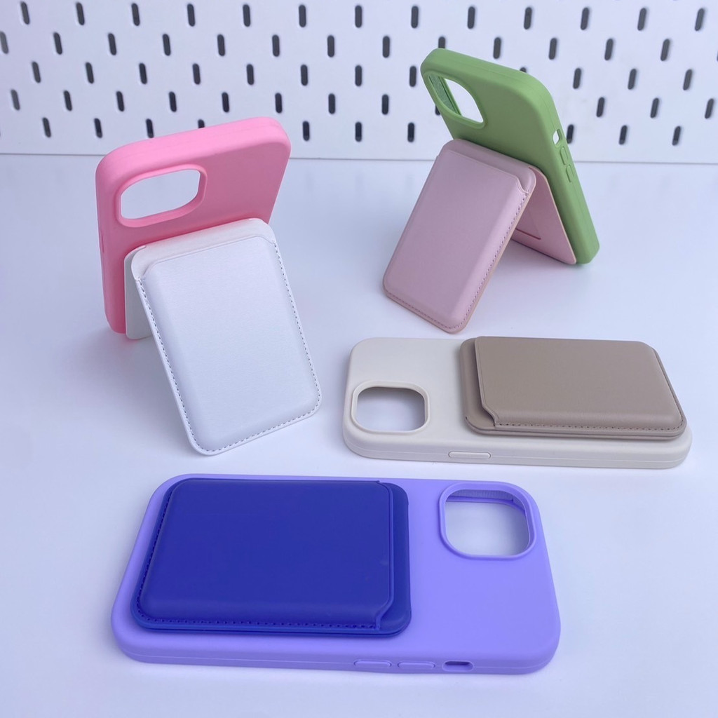33rdthings_ที่ใส่บัตรหนัง 2in1 แบบแม่เหล็ก ใส่การ์ด และเป็นขาตั้งมือถือได้ สีสดใส ใช้งานง่ายสุดคิ้วท์