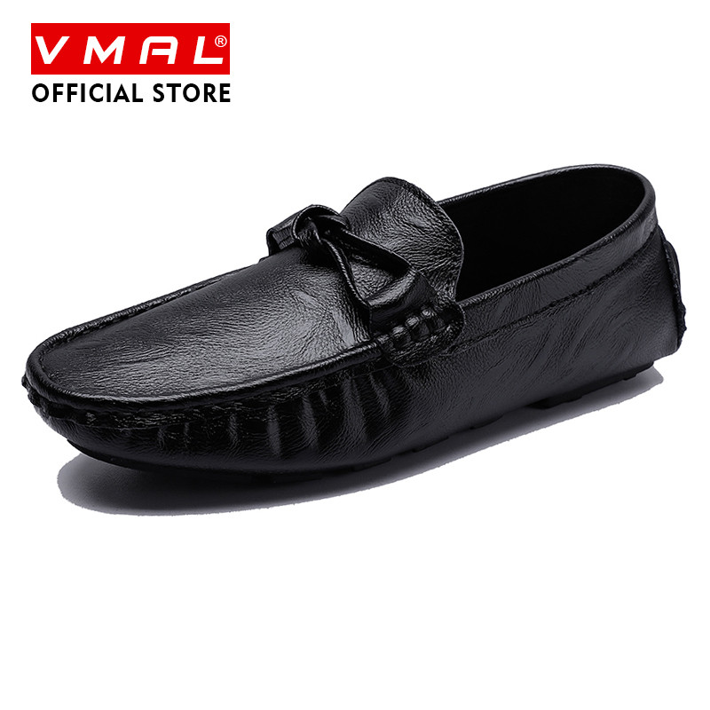 VMAL 38-47 รองเท้าโลฟเฟอร์หนังลําลองสําหรับบุรุษแฟชั่นลําลองกันลื่นทนต่อการสึกหรอ