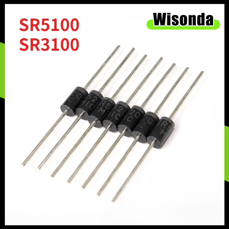 10pcs Original SR5100 SR3100 Schottky Diode SR5200 5A 200V SR3100 5A 40V
