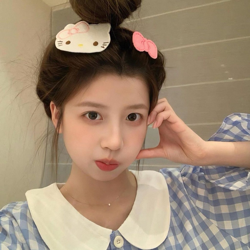 สุดน่ารัก สวัสดี คิตตี้ ผมหัก ตีนตุ๊กแก กิ๊บแต่งหน้าหน้ากากไม่มีรอยต่อสติกเกอร์หน้าม้าสติกเกอร์ผมเหนียวสติกเกอร์ - รูปที่ 7