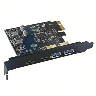 PCI Express X1 ถึง 2 พอร์ต Type C + 2 พอร์ต USB3.2 Gen1 5Gbp…