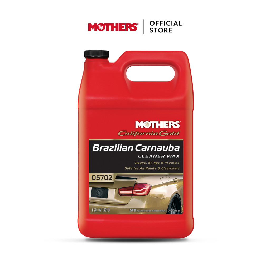 Mothers® California Gold Brazilian Carnauba Cleaner Wax แว็กซ์เคลือบสีรถพร้อมดึงคราบฝังแน่น (3.78 L)