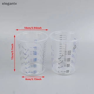 EGN Professional สีผสมถ้วย 6100ml 10/50pcs พลาสติก Calibration หม้อสําหรับ Auto Body Shop และ House Renovation N
