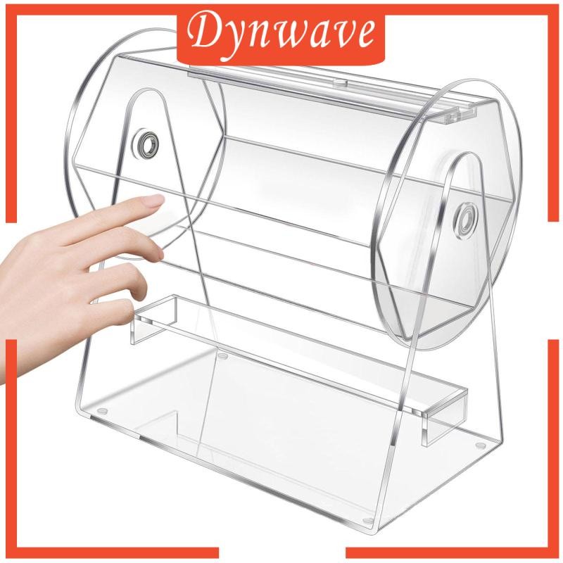 [Dynwave] อุปกรณ์กลองอะคริลิก Raffle Raffle Drawing Ticket Drum สําหรับการวาดภาพเกมเกม Family Games 