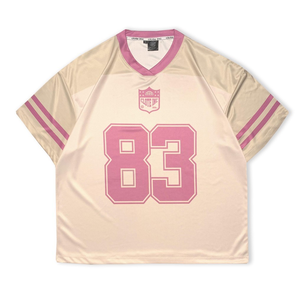 Clote Unisex เสื้อยืด Boxy Jersey ขนาดใหญ่สําหรับผู้ชายและผู้หญิง - 83 / Streetwear / Retro / Vintag